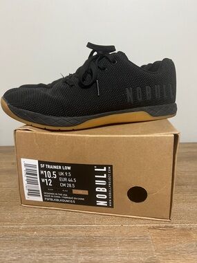 NOBULL Black Knit Trainer with Gum Sole